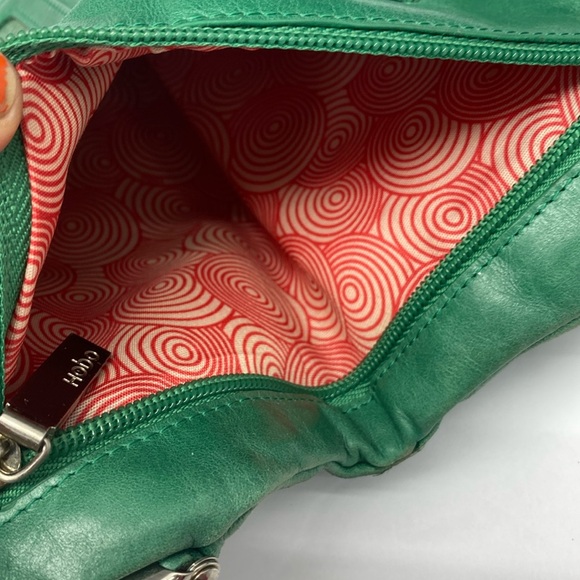 HOBO Lauren Green Bifold Leather Wallet - Picture 10 of 17